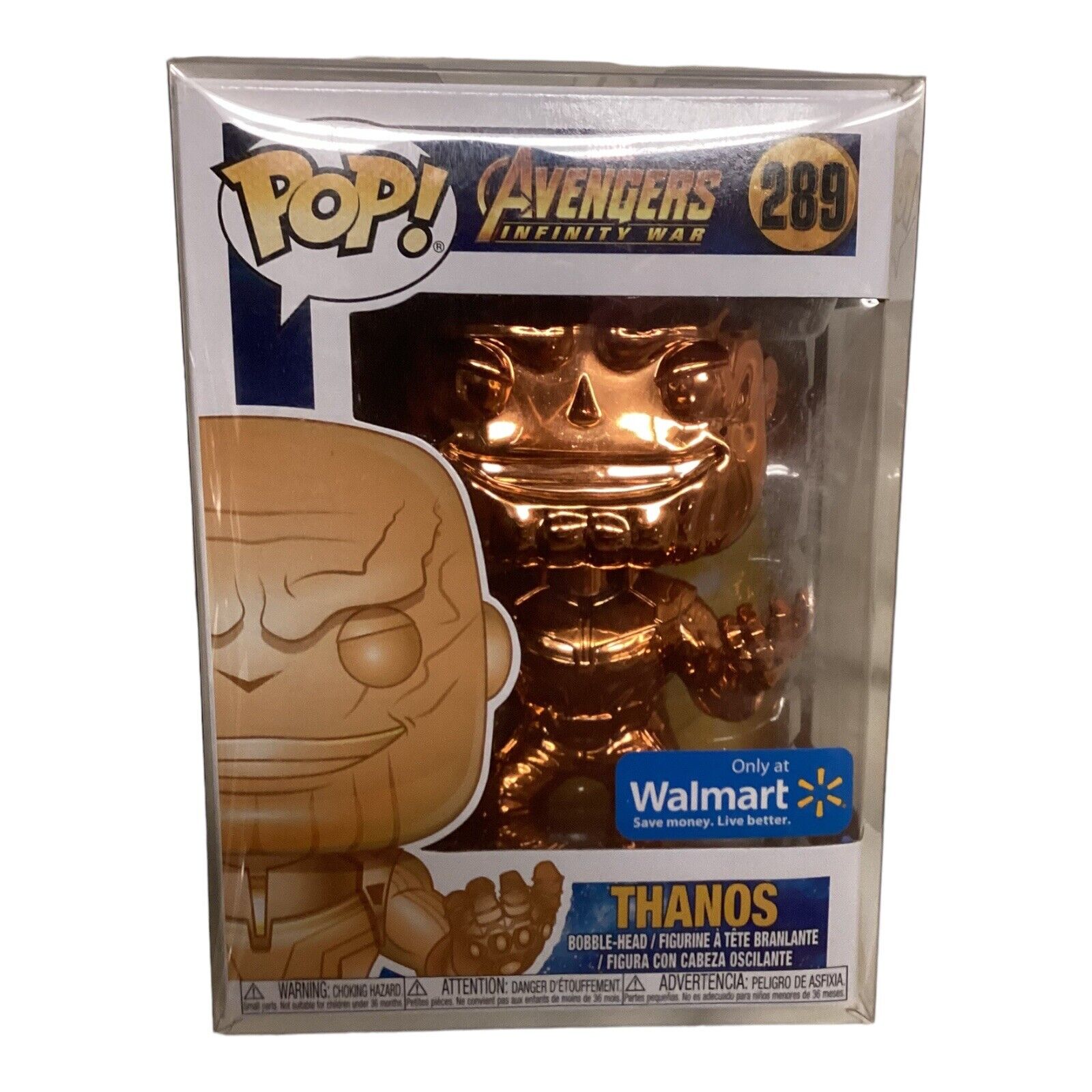 Thanos #289 Orange Funko Pop w/ Protective Case