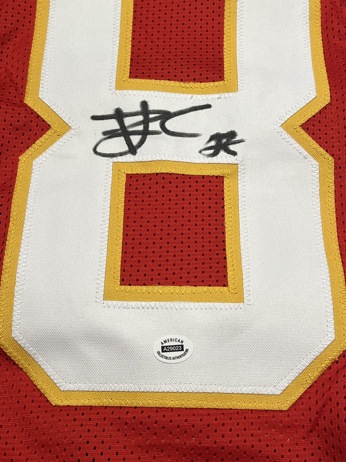 Travis Kelce Signed Kansas City Chiefs Red Jersey with COA