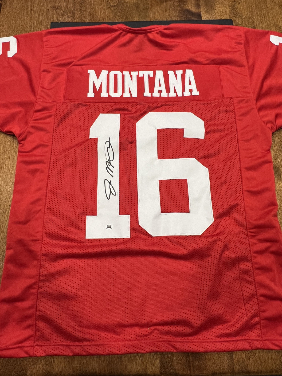 Joe Montana Signed San Francisco 49ers Red Jersey with COA