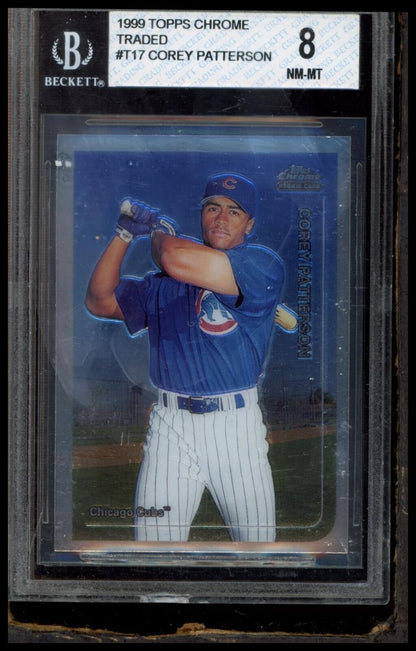 1999 Topps Chrome Traded and Rookies #T17 Corey Patterson BGS 8