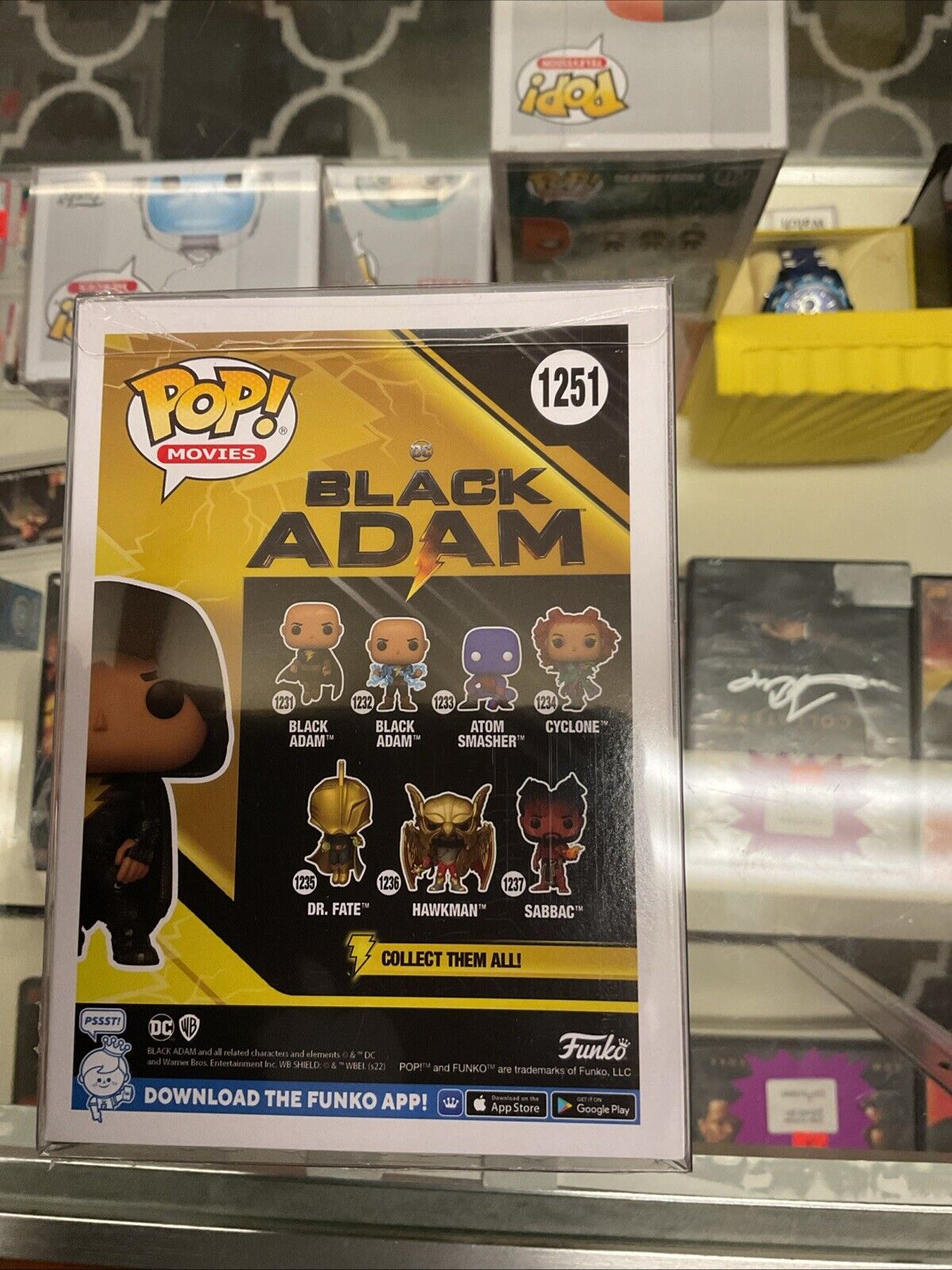 Funko Pop! DC Universe - Black Adam Signed Dwayne Johnson COA