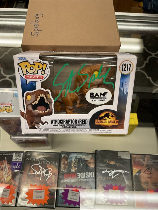 Funko Pop! Vinyl: Atrociraptor (Red)  Signed By Steven Spielberg COA