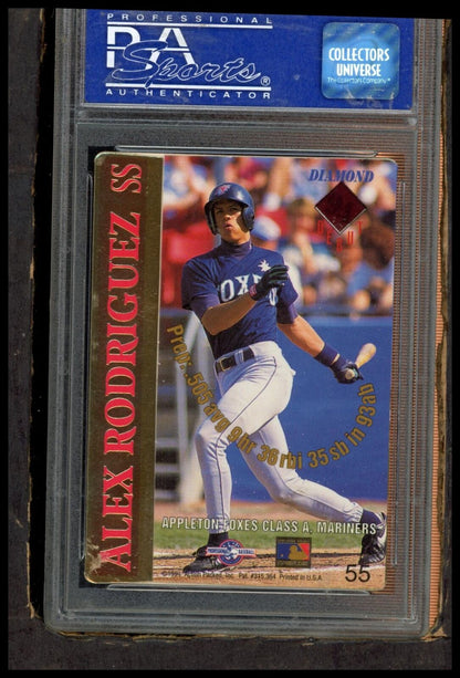 1994 Action Packed Scouting Report #55 Alex Rodriguez Diamond Franchise PSA 8