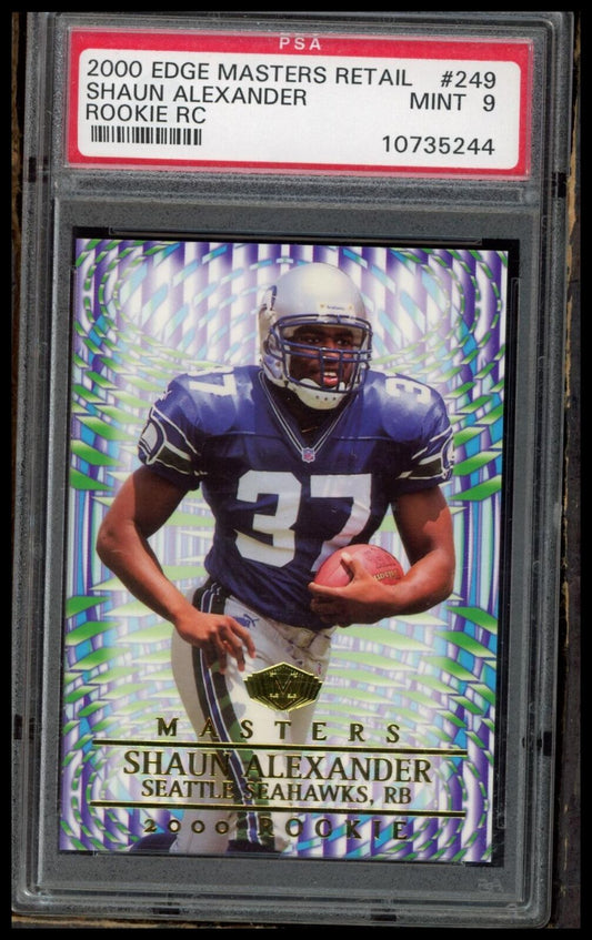 2000 Collector'S Edge Masters Retail #249 Shaun Alexander Rookie Rc PSA 9