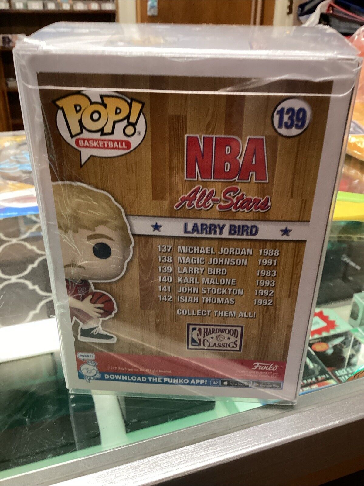 Larry Bird Signed NBA All-Stars #139 Funko Pop Autographed Vinyl Figure JSA Cert