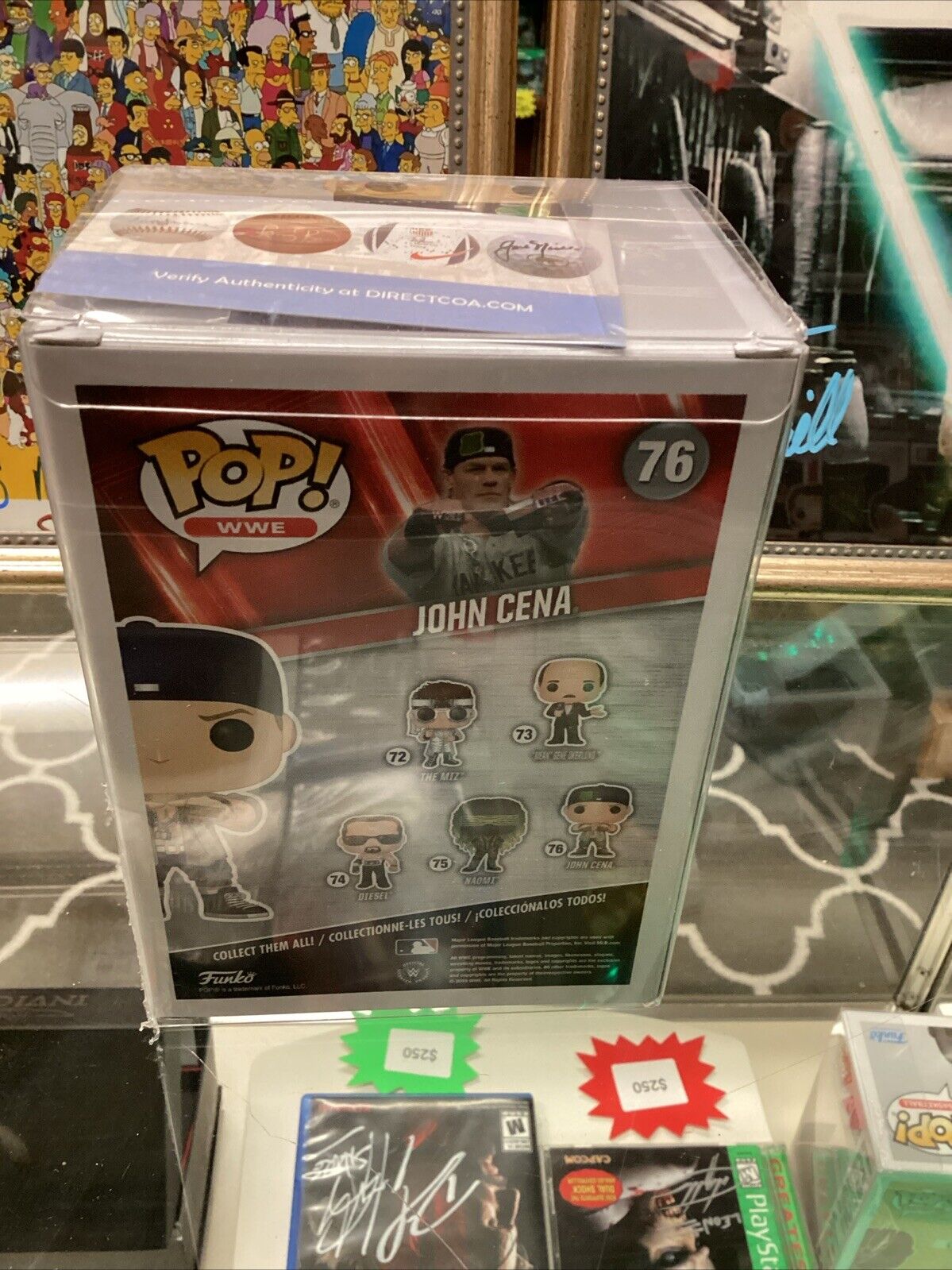 Funko POP! WWE John Cena #76 Vinyl Figure Signed With COA