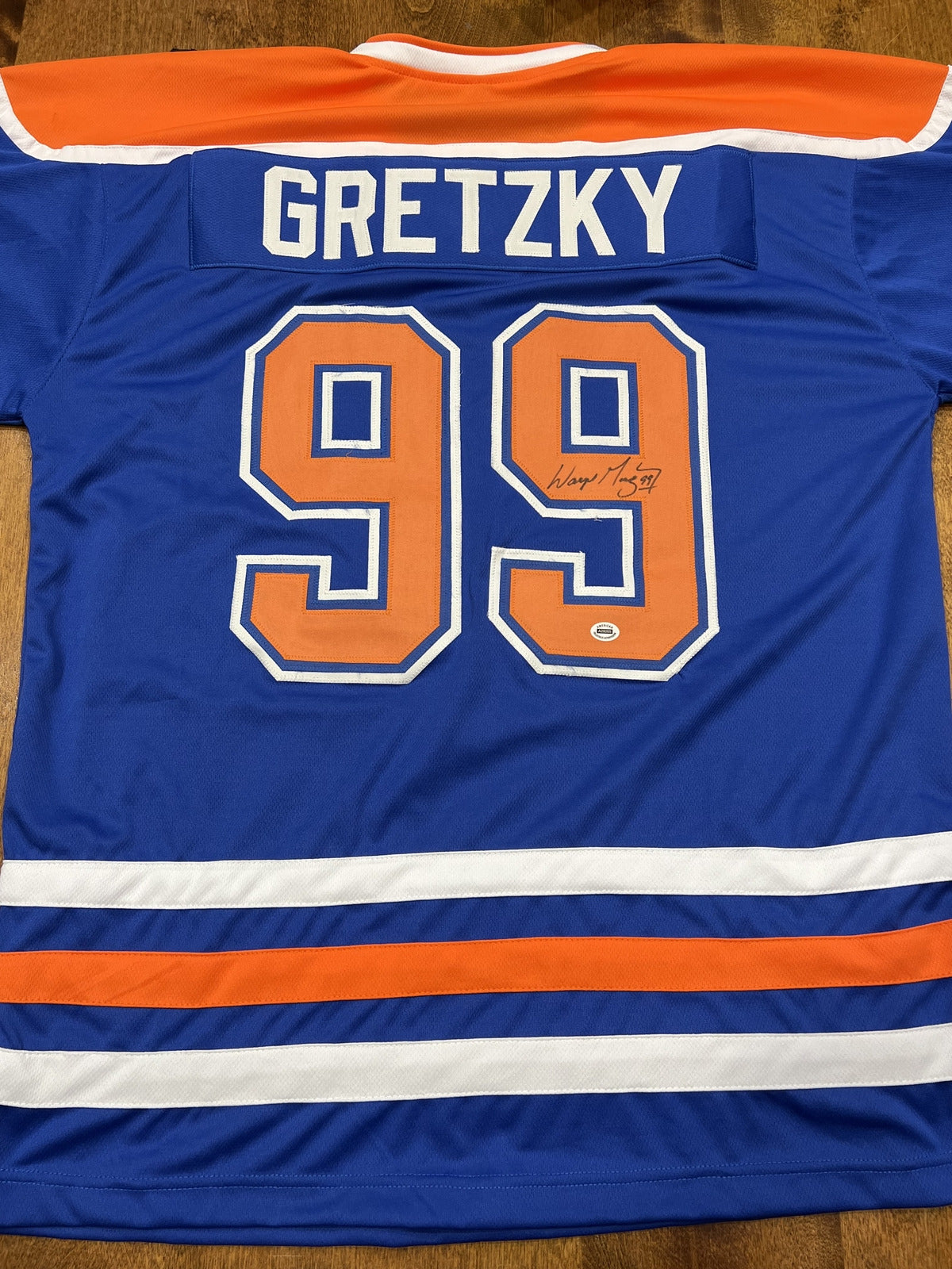 Wayne Gretzky Signed Jersey - Oilers Blue