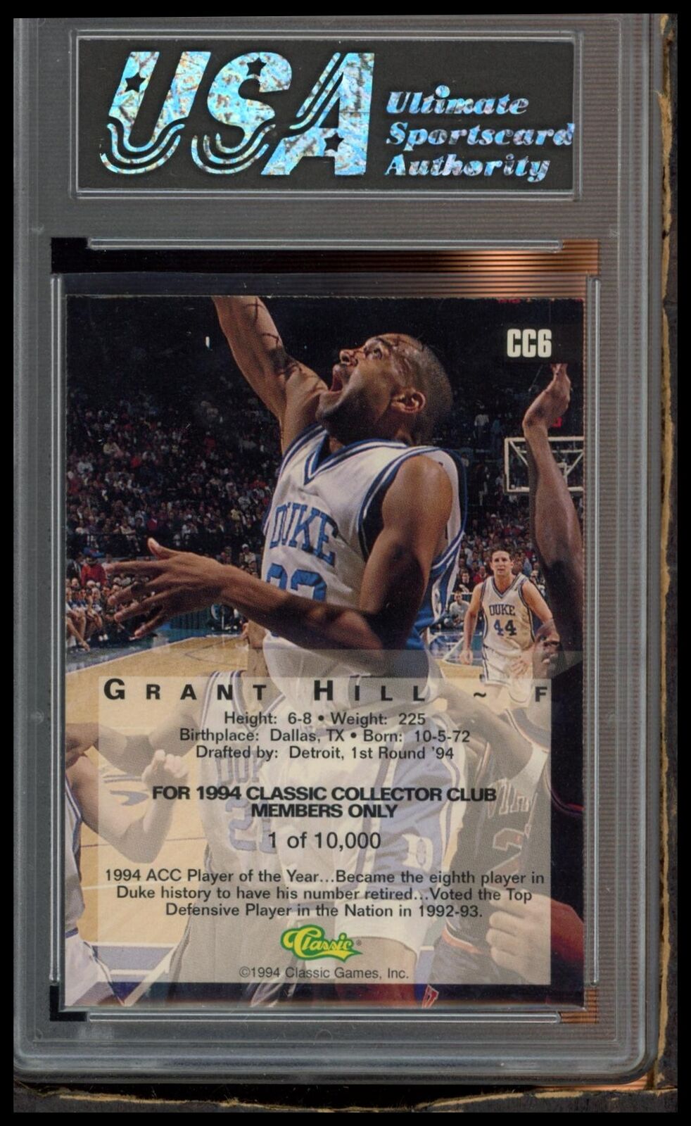 1994 Classic Four Sport #191 Grant Hill Other 9