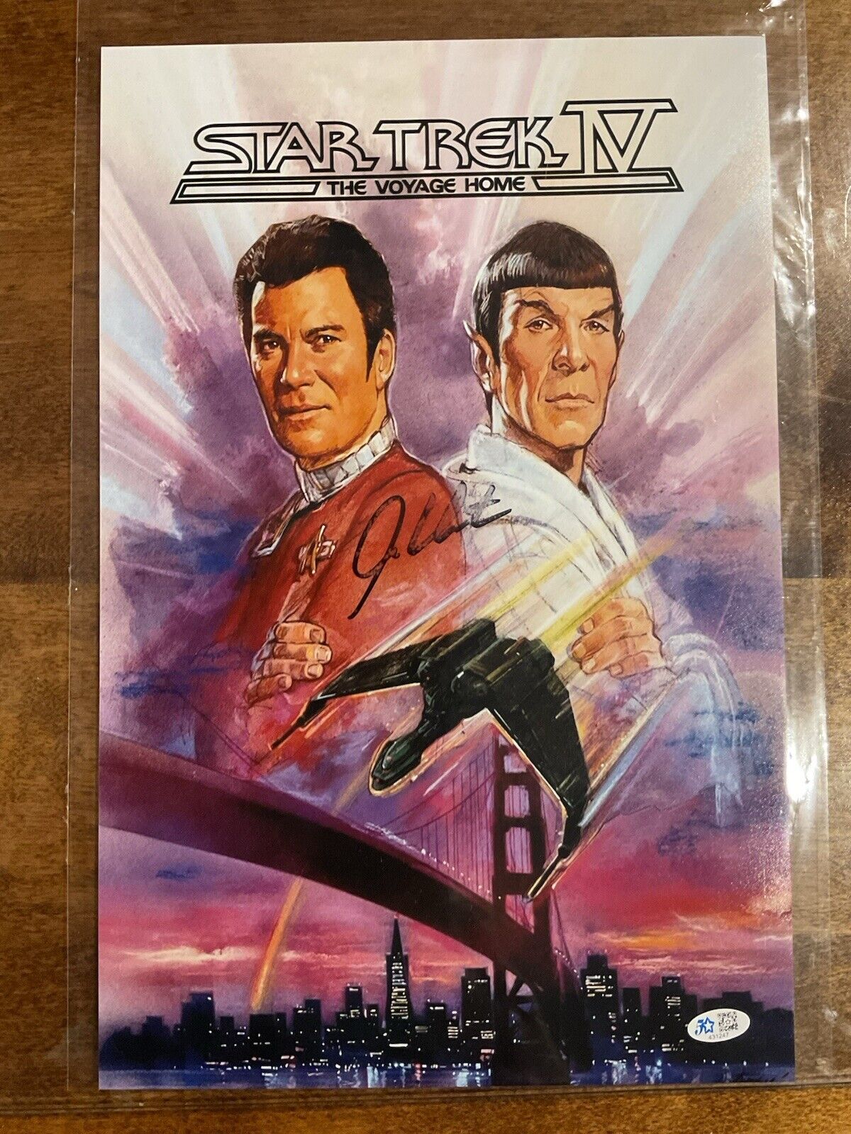 11x17 Signed Willaim Shatner Poster With COA