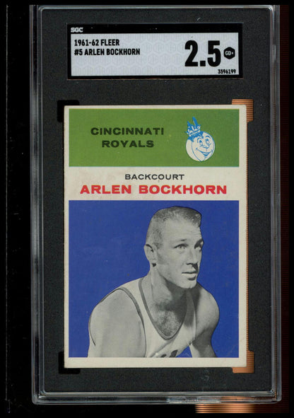 1961-62 Fleer #5 Arlen Bockhorn SGC 2.5