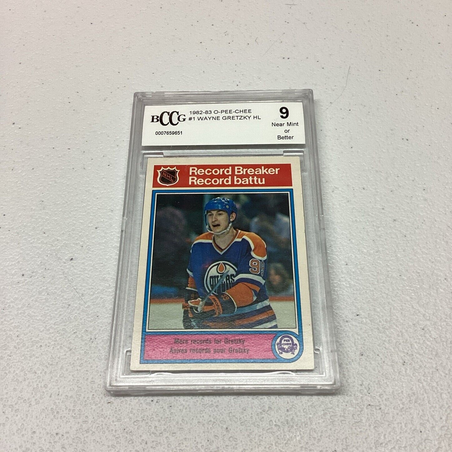 1982-83 #1 Wayne Gretzky BCCG Grade 9