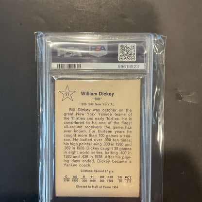 1961 Golden Press Hall of Fame - #27 Bill Dickey PSA 3