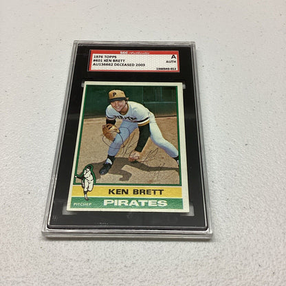 1976 Topps #401 Ken Brett SGC Authentic