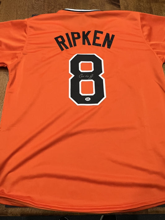 Cal Ripken Jr. Signed Baltimore Orioles Orange Jersey with COA