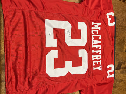 Ed McCaffrey Signed San Francisco 49ers Red Jersey with COA