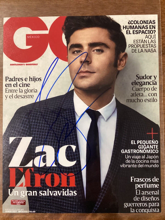 Zac Efron Signed 8x10 Photo W Coa