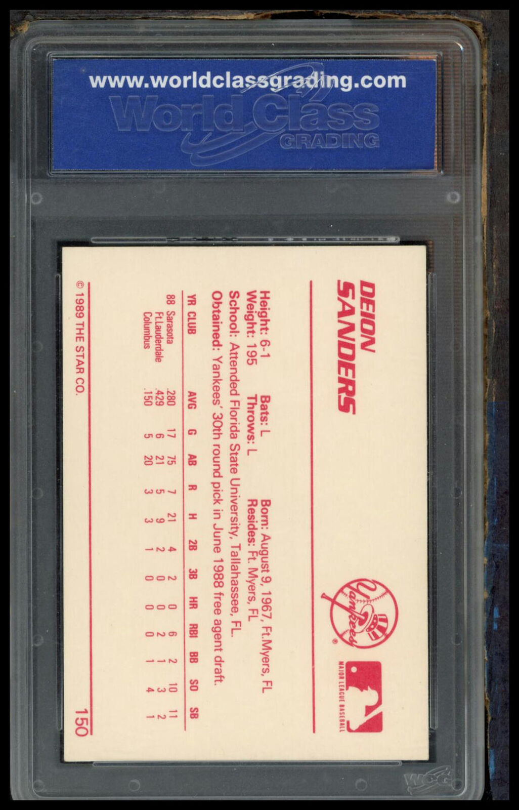 1989 Star #150 Deion Sanders Other 7