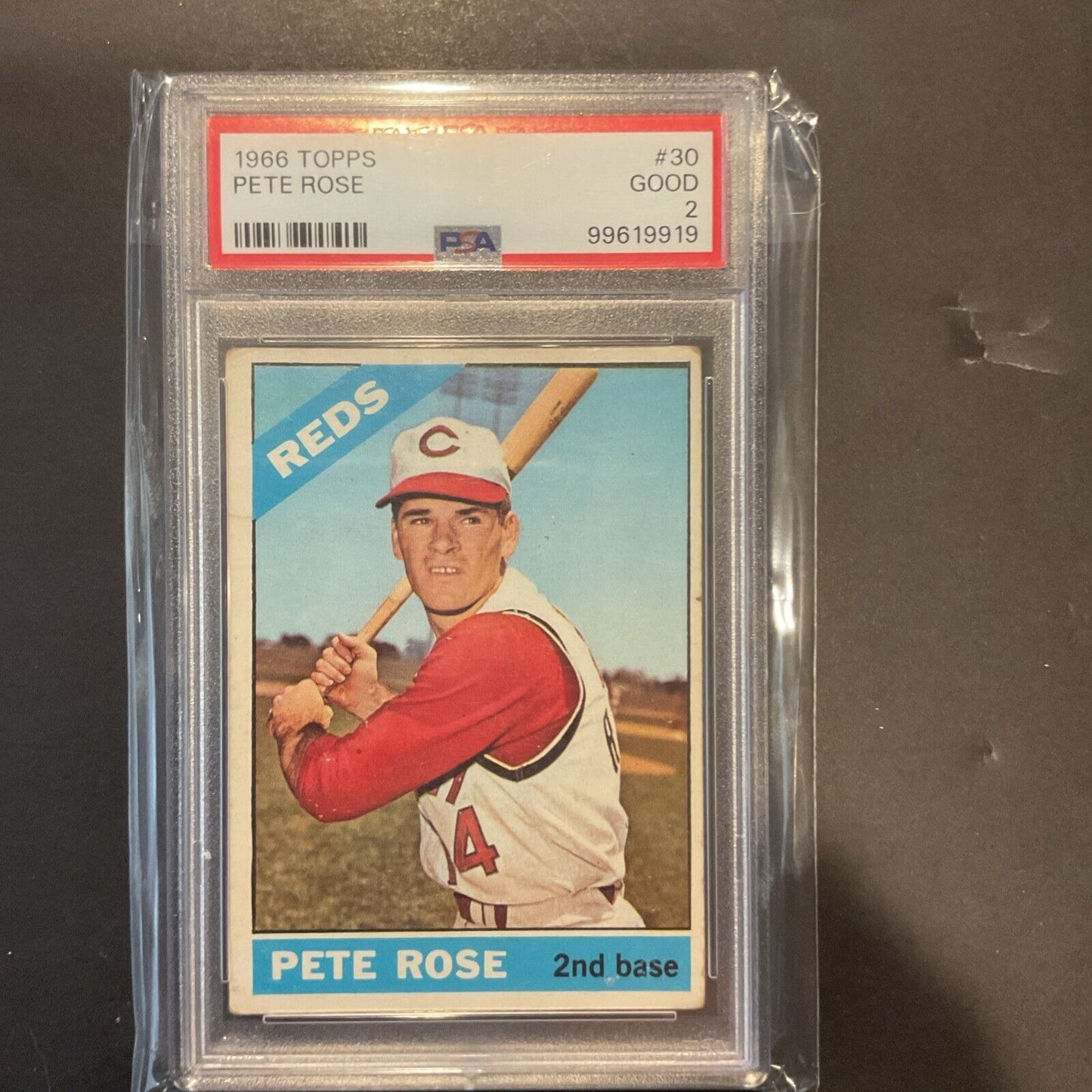 1966 Topps Pete Rose  #30 PSA 2