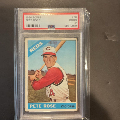 1966 Topps Pete Rose  #30 PSA 2