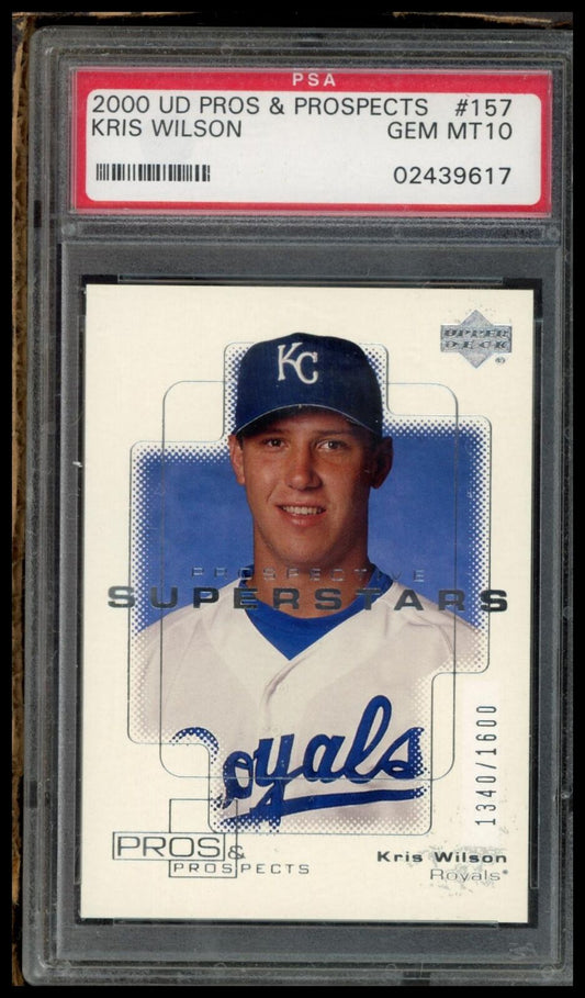 2000 Ud Pros & Prospects #157 Kris Wilson PSA 10 #/1600