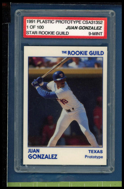 1991 Star The Rookie Guild #NNO Juan Gonzalez Prototypes Other 9