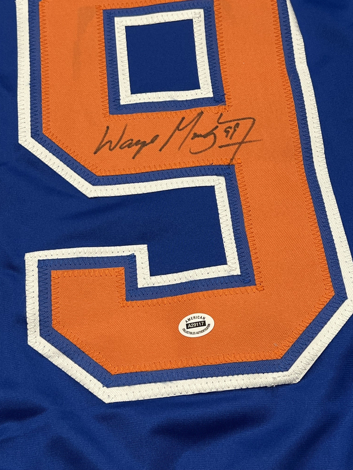 Wayne Gretzky Signed Edmonton Oilers Blue Jersey with COA