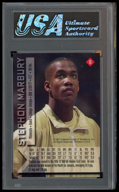 1997 Collector's Edge #16 Stephon Marbury Other 8