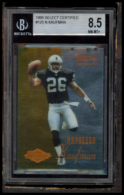 1995 Select Certified #125 Napoleon Kaufman BGS 8.5