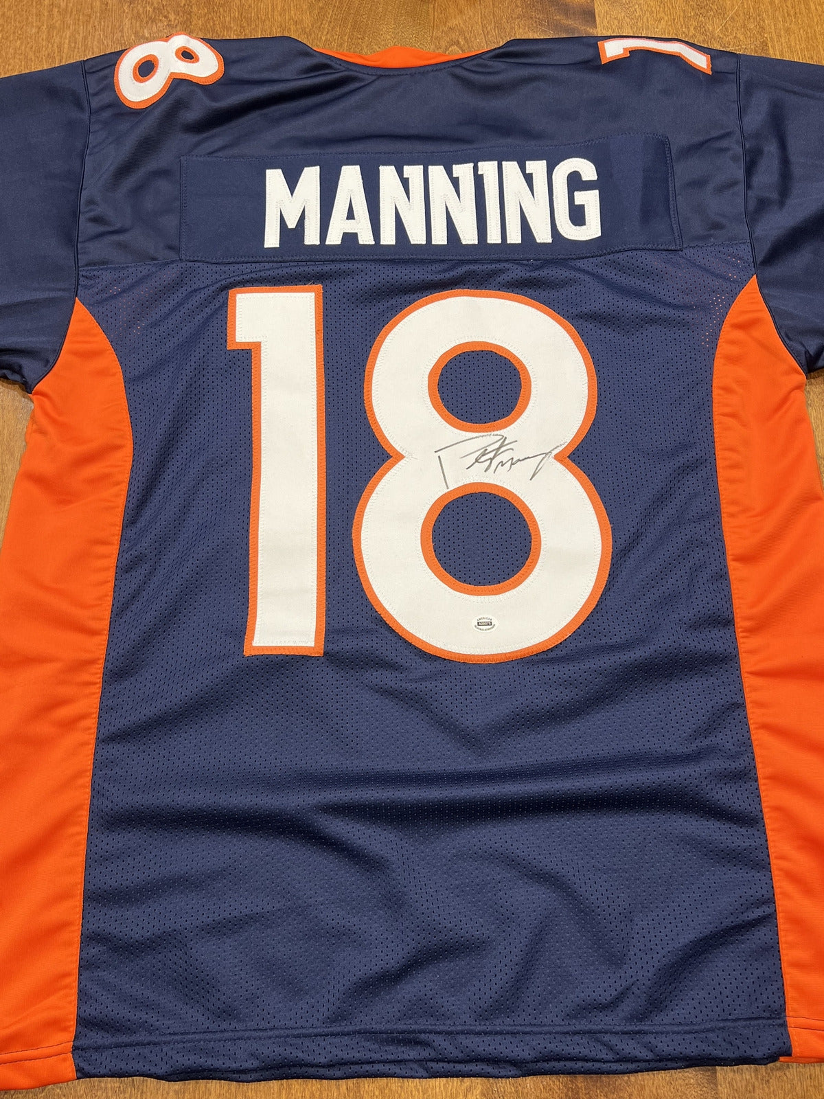 Peyton Manning Signed Denver Broncos Navy/Orange Jersey