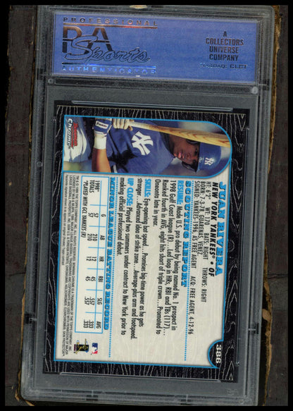 1999 Bowman Chrome #386 Juan Rivera PSA 9