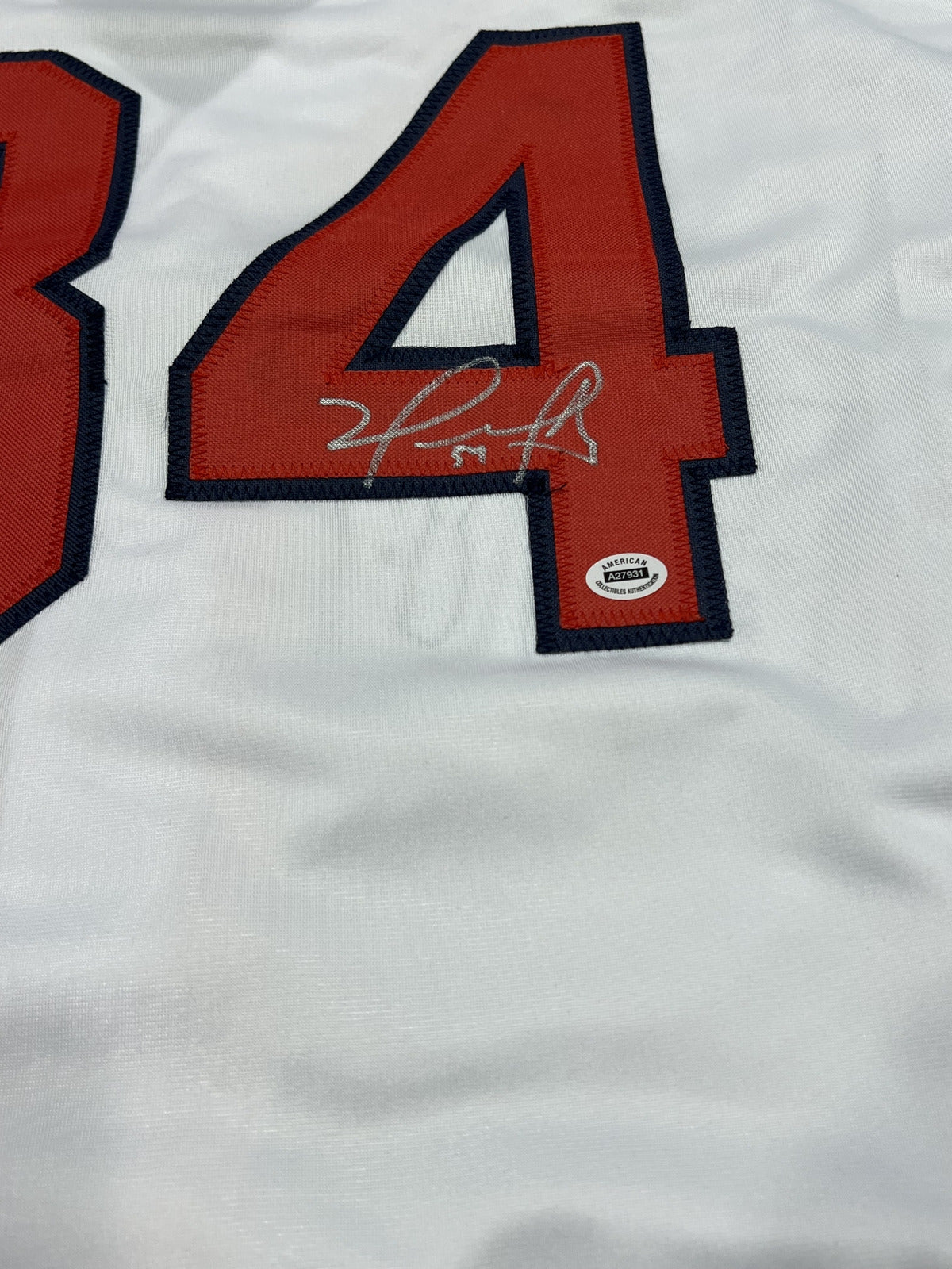 David Ortiz Signed Boston Red Sox White Jersey with COA