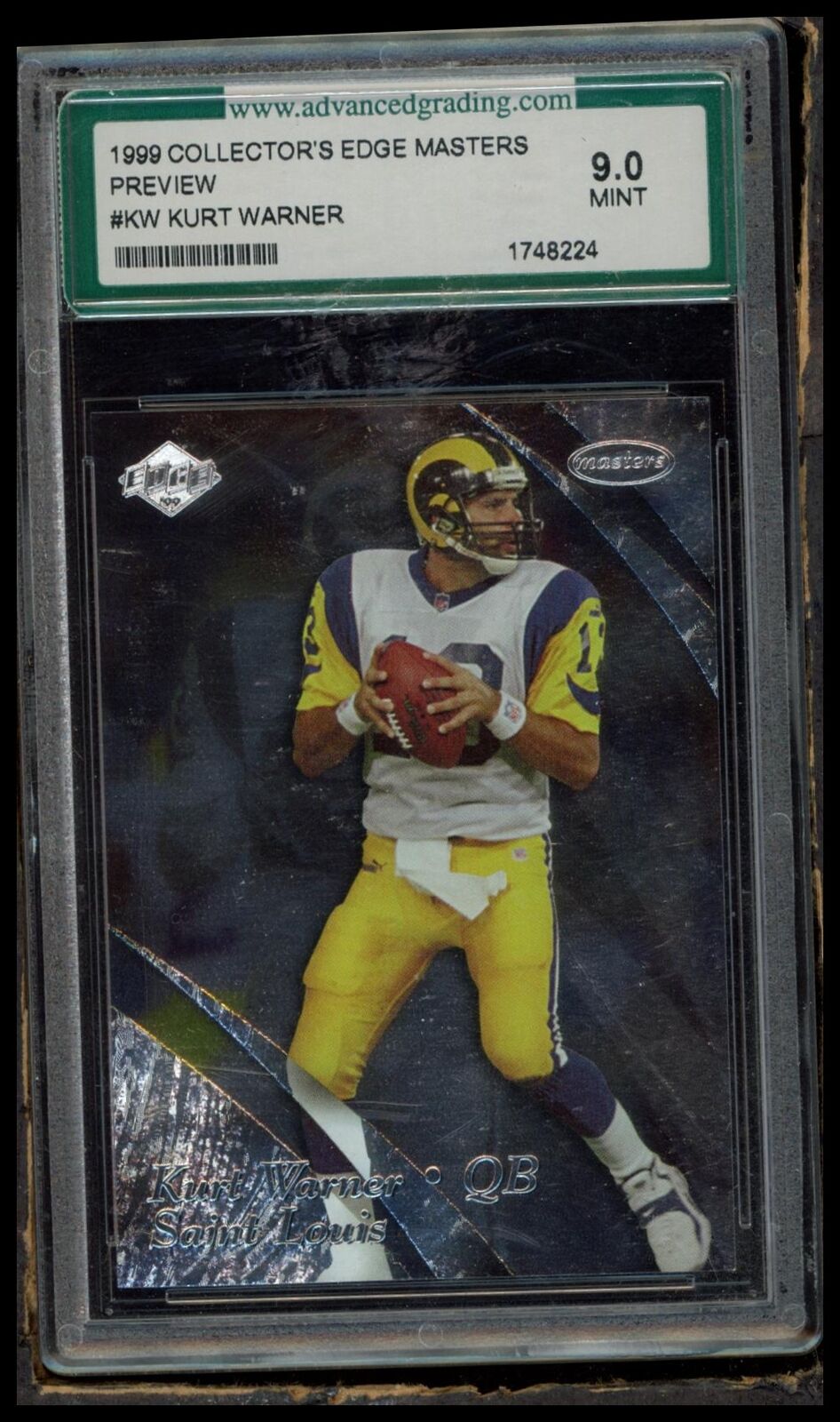 1999 Collector's Edge Masters #KW Kurt Warner Foil Previews Silver Other 9