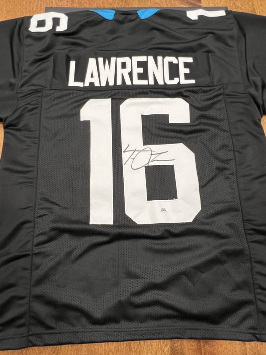 Trevor Lawrence Signed Jacksonville Jaguars Black Jersey with COA