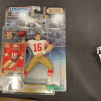 Starting Lineup Elite JOE MONTANA San Francisco 49ers NFL Figure 2000 New!