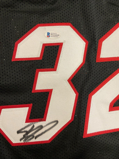 Shaquille O'Neal Authentic Signed Black Pro Style Jersey BAS Witnessed