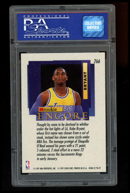 1996 Ultra #266 Kobe Bryant PSA 8