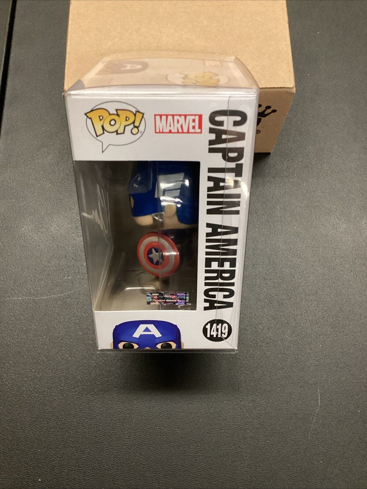 Chris Evans SIGNED Captain America Funko Pop! Marvel Avengers Autograph COA