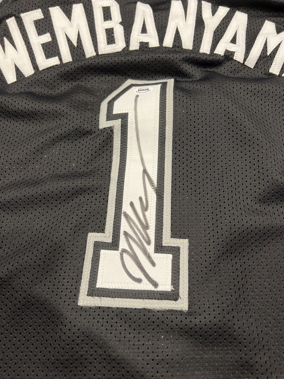 Victor Wembanyama Signed San Antonio Spurs Black Jersey with COA