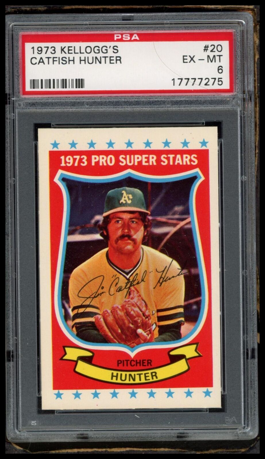 1973 Kellogg'S #20 Catfish Hunter PSA 6