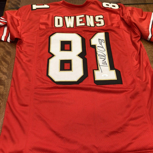 Terrell Owens Autographed San Francisco 49ers Custom Prostyle Jersey JSA
