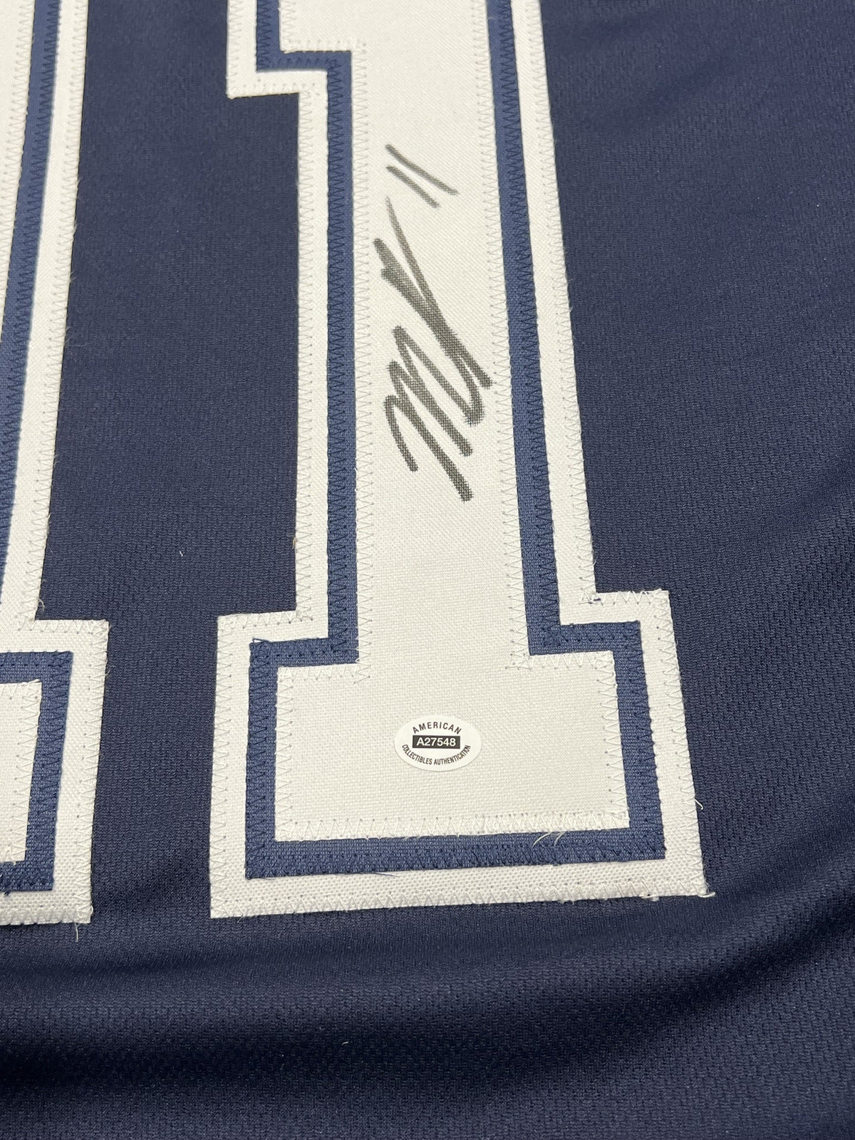 Micah Parsons Signed Dallas Cowboys Navy Jersey with COA