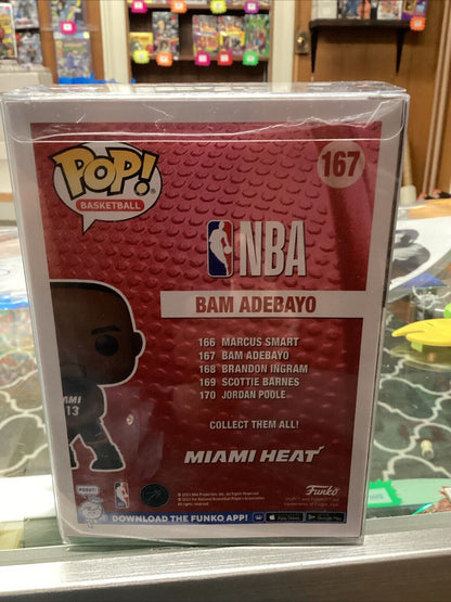 Bam Adebayo #167 Signed Funko Pop With COA