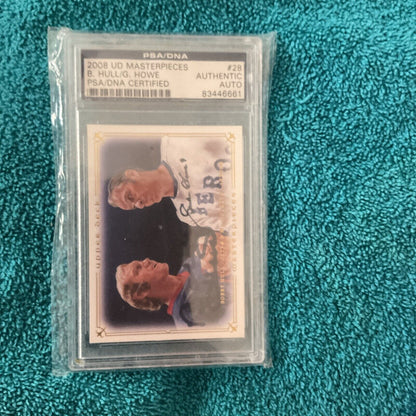 2008 UD PSA/DNA  A signature card # 28 Howe/Hull