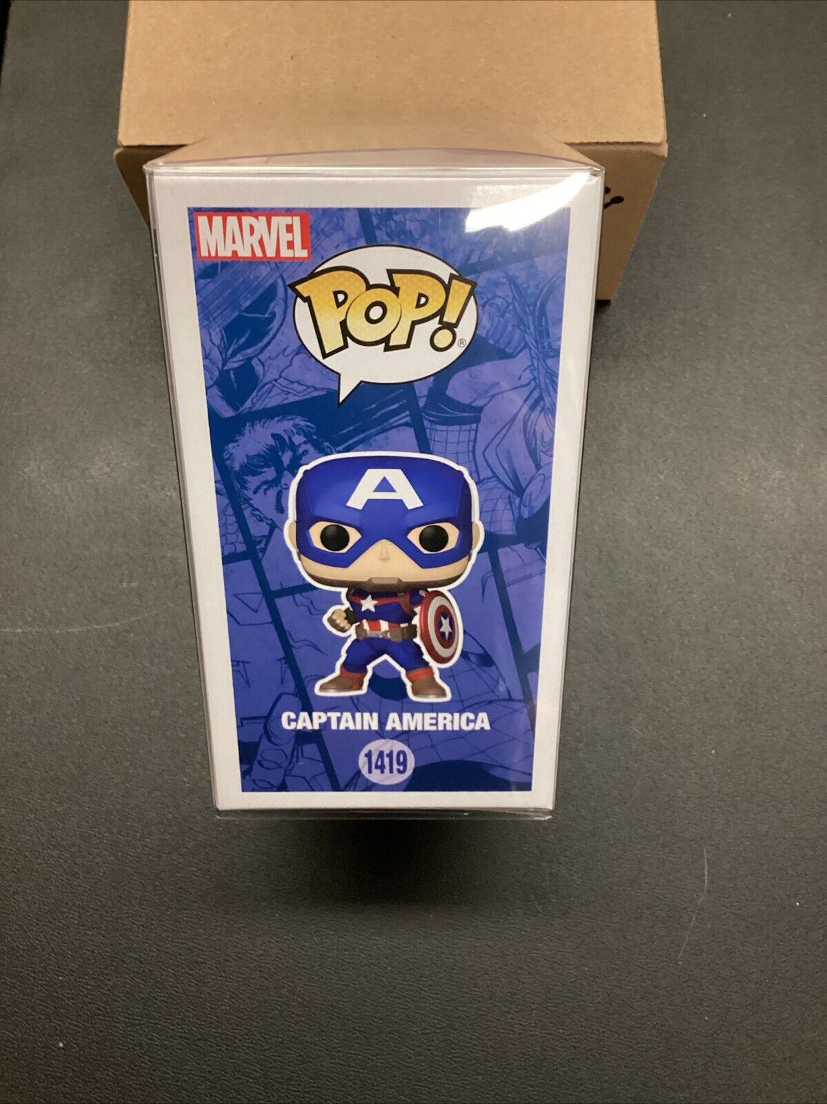 Chris Evans SIGNED Captain America Funko Pop! Marvel Avengers Autograph COA