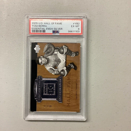 2005 U.D. Hall Of Fame #YB2 Yogi Berra PSA Grade 6
