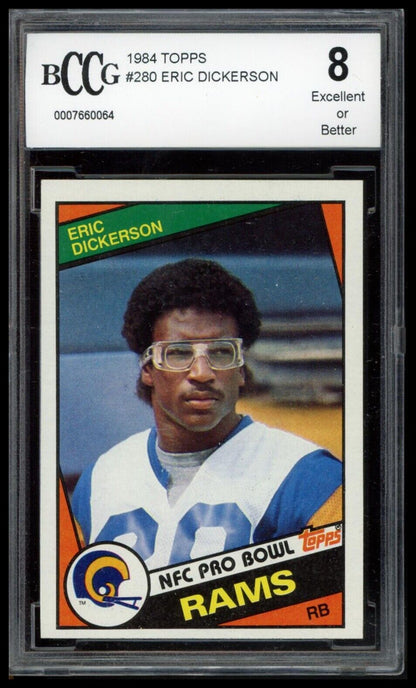 1984 Topps #280 Eric Dickerson BCCG 8