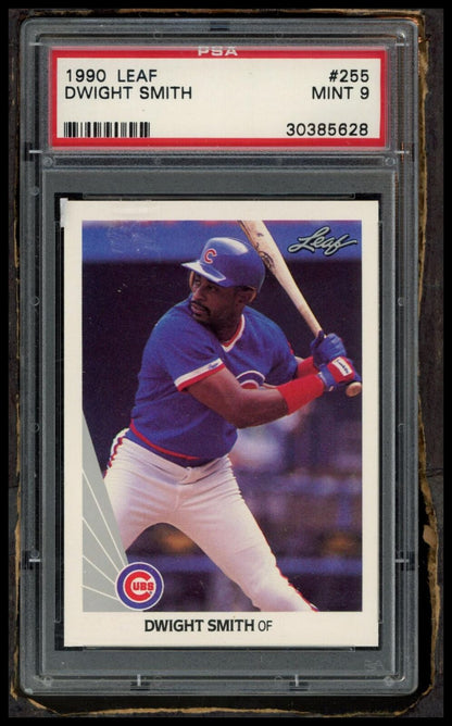 1990 Leaf #255 Dwight Smith PSA 9