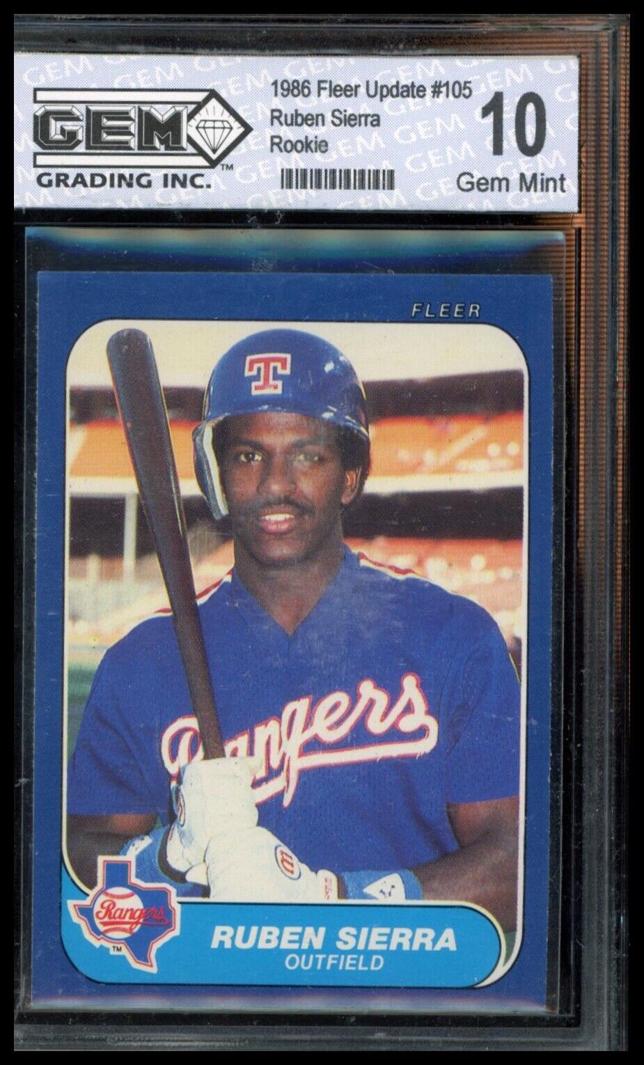 1986 Fleer Update #U-105 Ruben Sierra Other 10