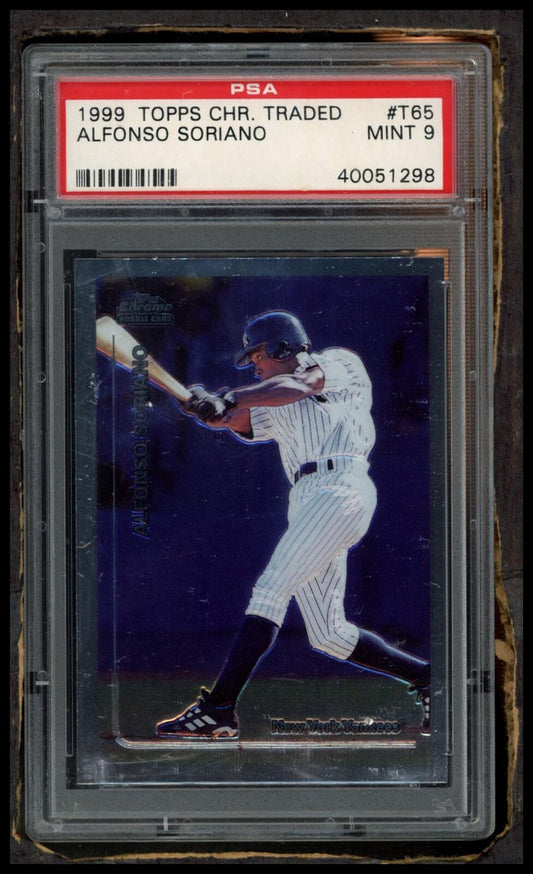 1999 Topps Chrome Traded #T65 Alfonso Soriano PSA 9