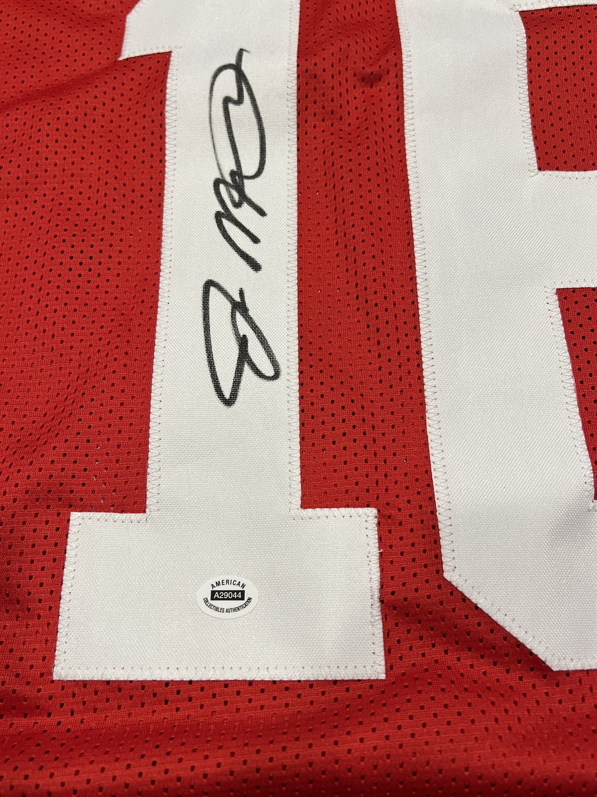 Joe Montana Signed San Francisco 49ers Red Jersey with COA